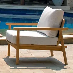 DECO EXTERIOR - Sofá de Terraza exterior Manila 1 cuerpo - madera Teka