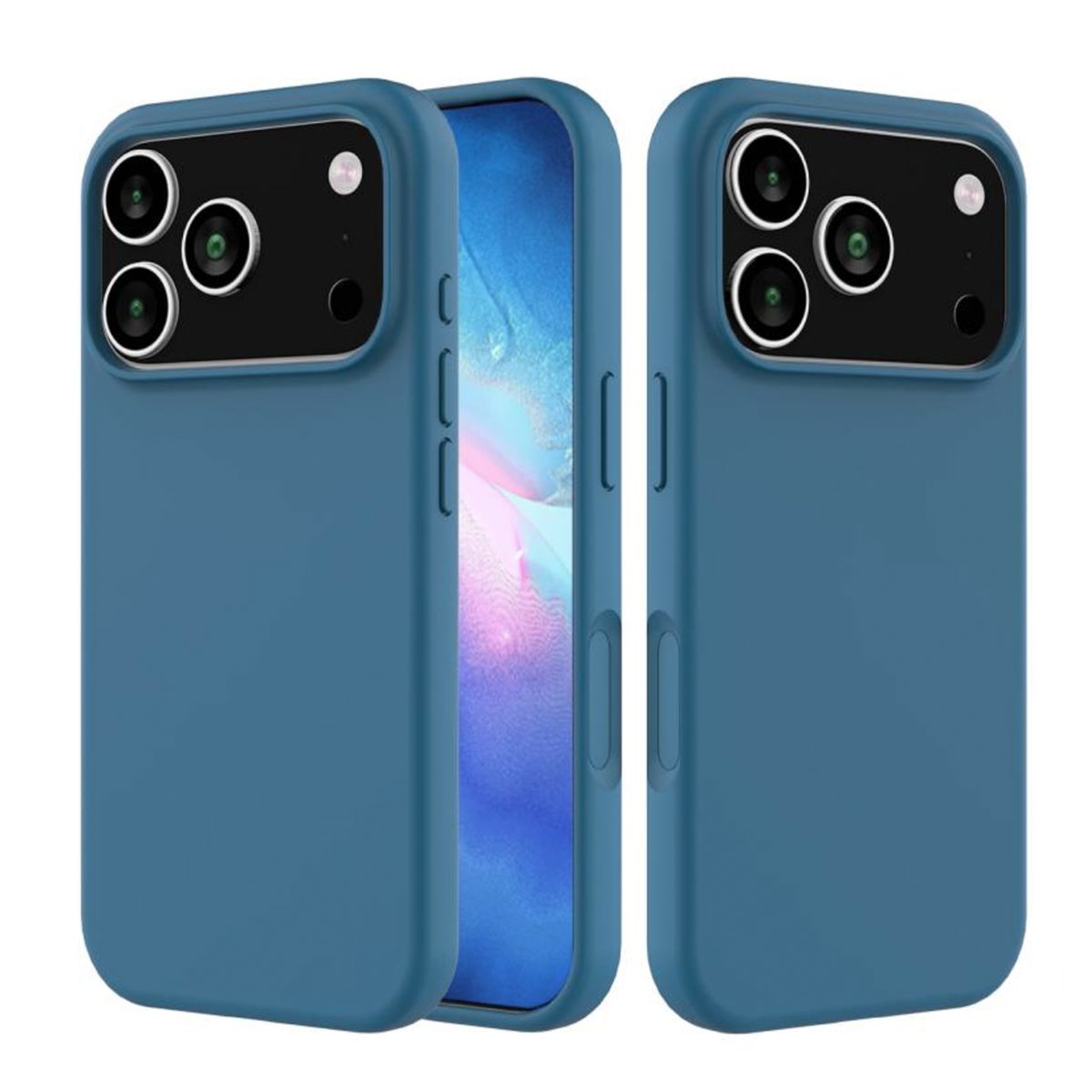 JOIGO - Carcasa Funda Para IPhone 17 Pro Goma Azul Oscuro