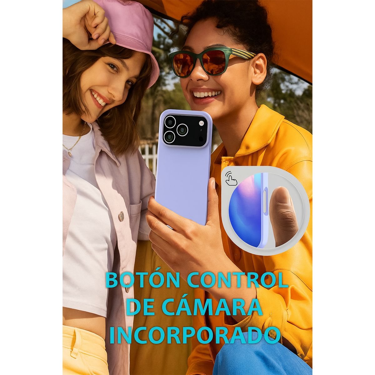JOIGO - Carcasa Funda Para IPhone 17 Pro Goma Azul Oscuro