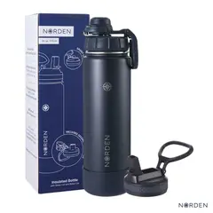 NORDEN - Termo Botella Térmica Agua Acero Inoxidable 710ml Negra