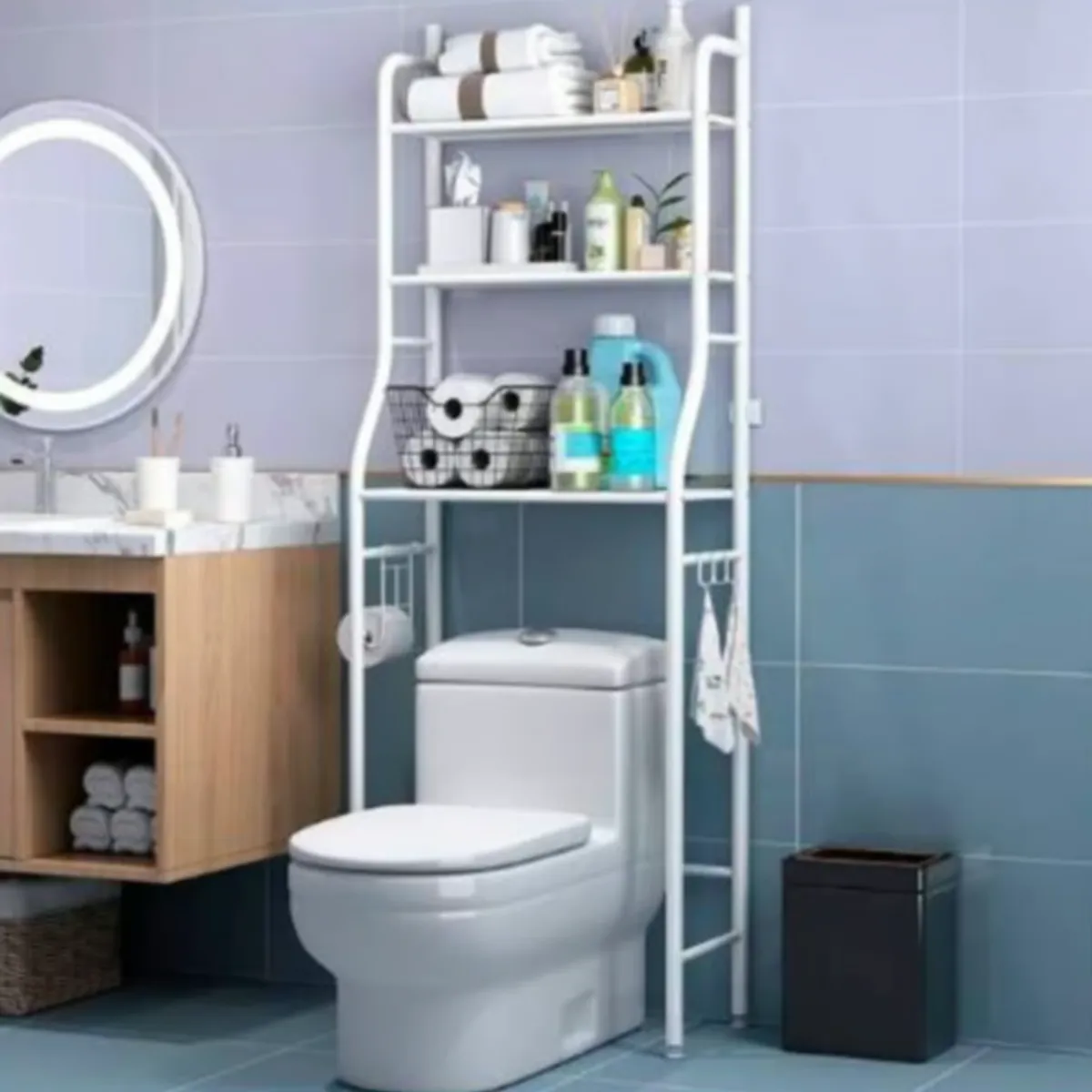 GENERICO - Estante Mueble Organizador De Baño 3 Niveles Repisa