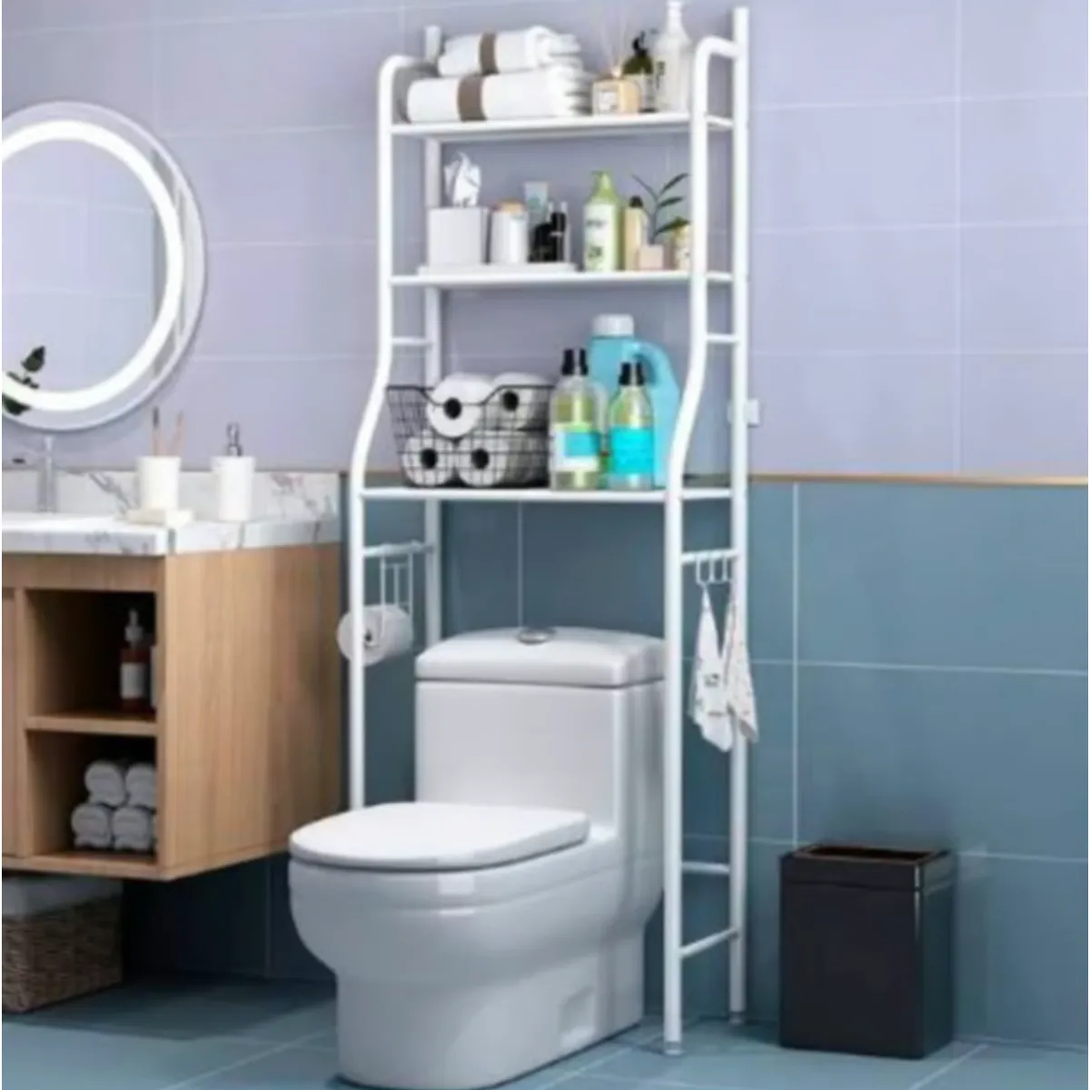 GENERICO - Estante Mueble Organizador De Baño 3 Niveles Repisa