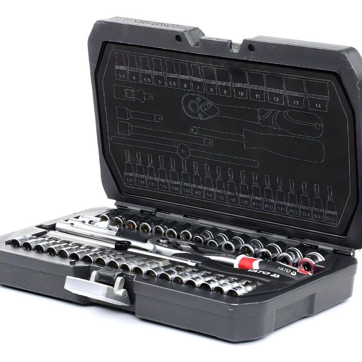 YATO - Juego De Dados 14 38 Piezas Yato Yt-14471 Maleta