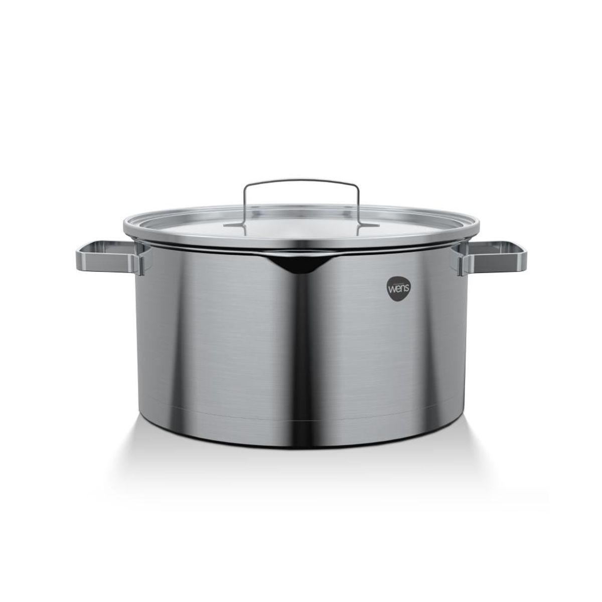 WENS - Cacerola Acero Inoxidable con tapa 24Cm Wens