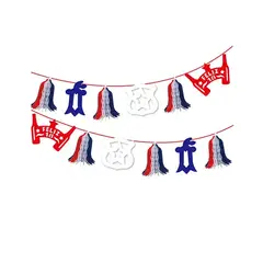 GENERICO - Guirnalda Fiestas Patrias 2.2 Metros Feliz 18 Decoración