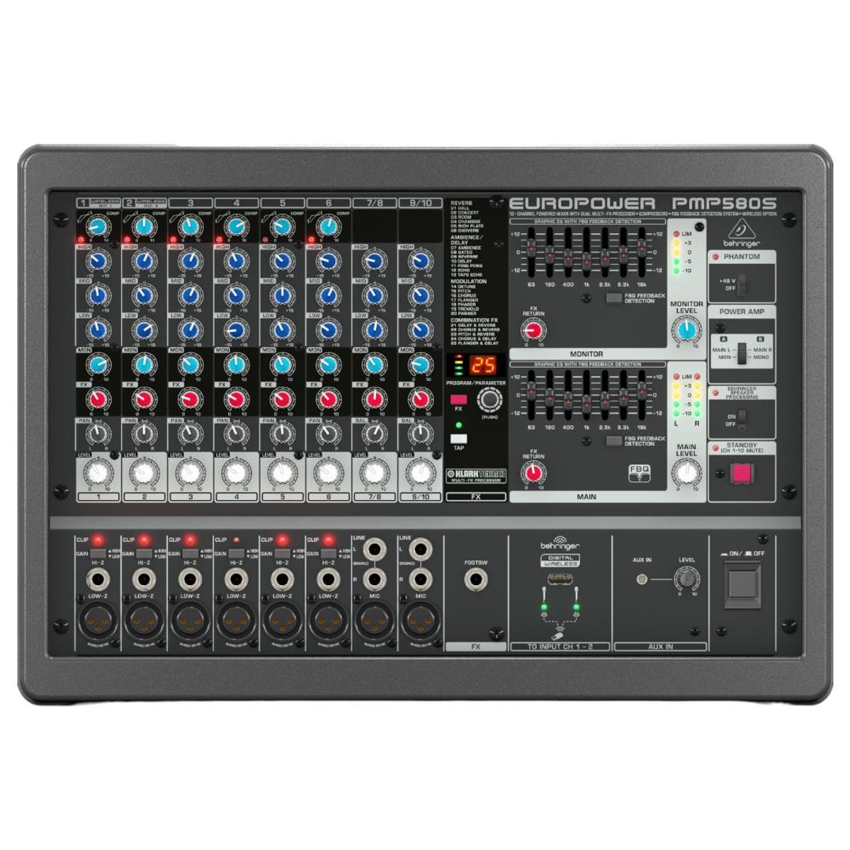 BEHRINGER - Cabezal Amplificado Behringer EUROPOWER PMP580S
