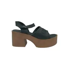 HERIEL - Sandalia Negra Plataforma Mujer
