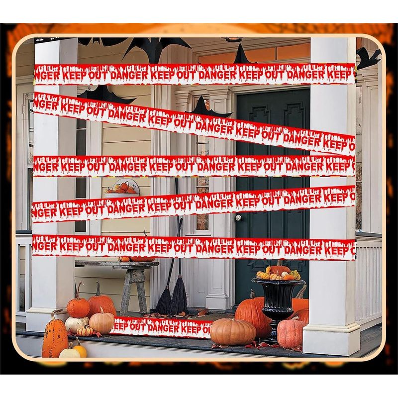GENERICO - Set 6 Cintad Advertencia Halloween