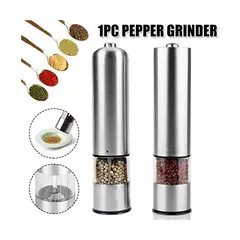 GENERICO - Molinillo Eléctrico para Sal y Pimienta