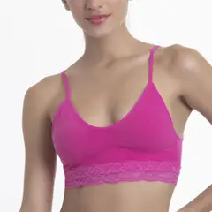 LADY GENNY - Top Sin Costuras Con Encaje