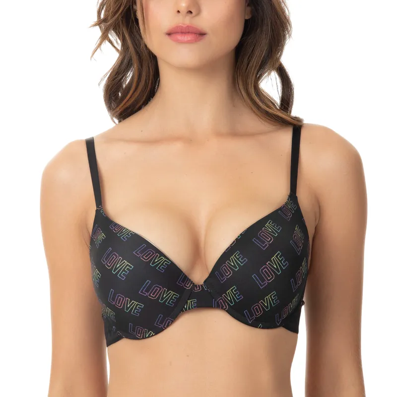 LADY GENNY - Sostén Push Up Soft Microfibra