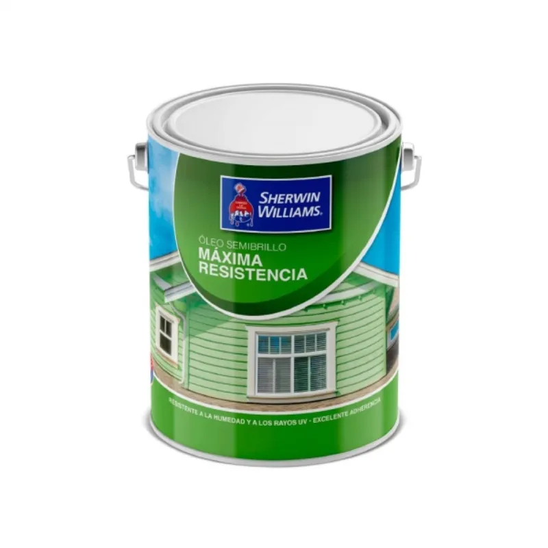 SHERWIN WILLIAMS - Óleo semibrillo máxima resistencia blanco 1 gal