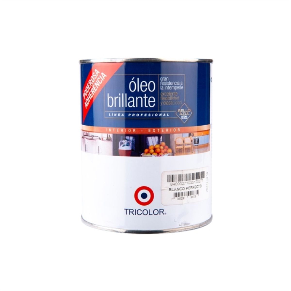 TRICOLOR - Óleo sintético Profesional blanco 1/4 gal