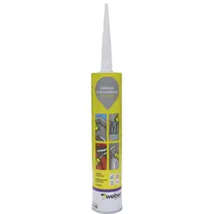 WEBER - Sellador poliuretano flex gris 300 ml