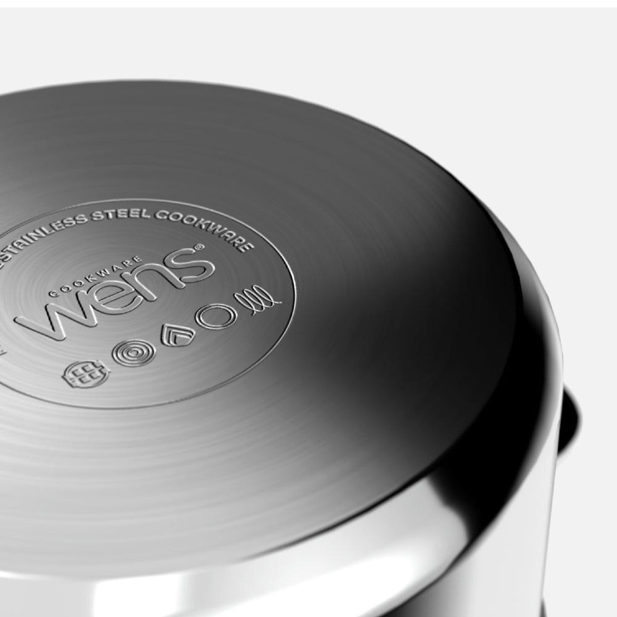 WENS - Cacerola Acero Inoxidable con Tapa 24Cm Wens