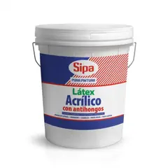 SIPA - Látex acrílico antihongos blanco 4 gal