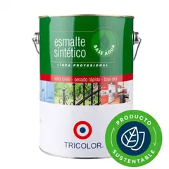 TRICOLOR - Esmalte sintético base agua café moro 1 gal