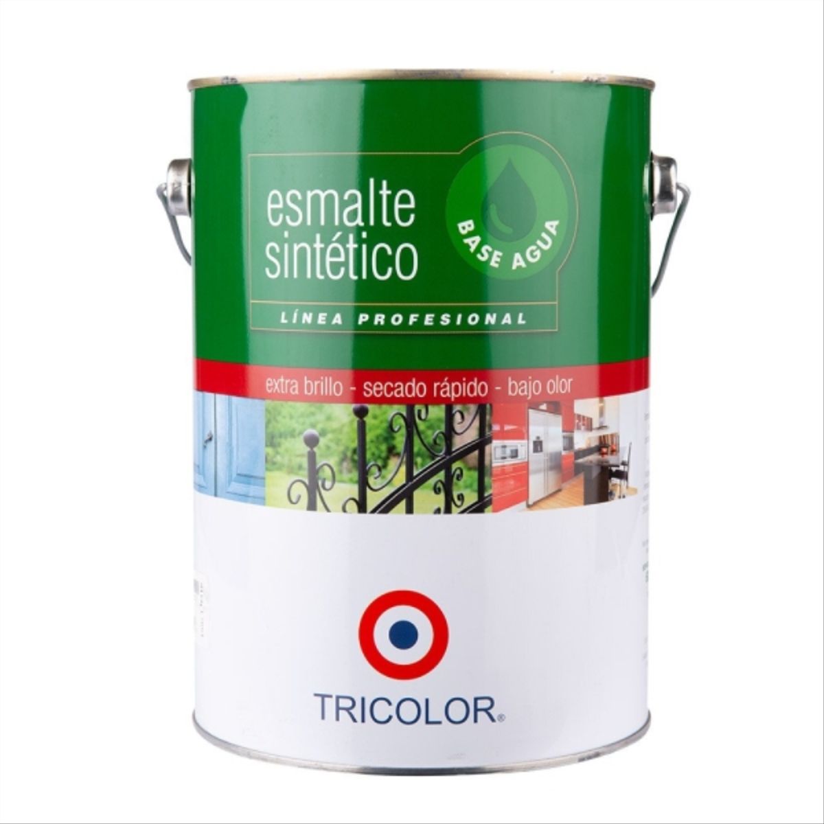 TRICOLOR - Esmalte sintético base agua café moro 1 gal