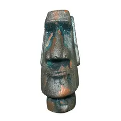 TAROT CHURRUCA OFICIAL - MOAI DECORATIVO 14 CM METALICO DORADO