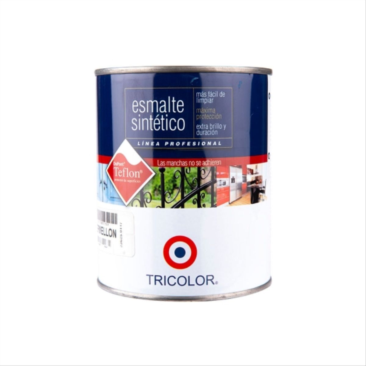TRICOLOR - Esmalte sintético Profesional bermellón 1/4 gal