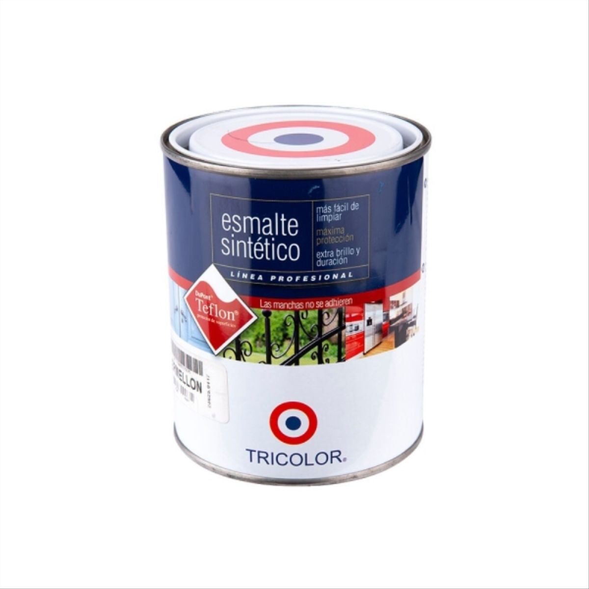 TRICOLOR - Esmalte sintético Profesional bermellón 1/4 gal