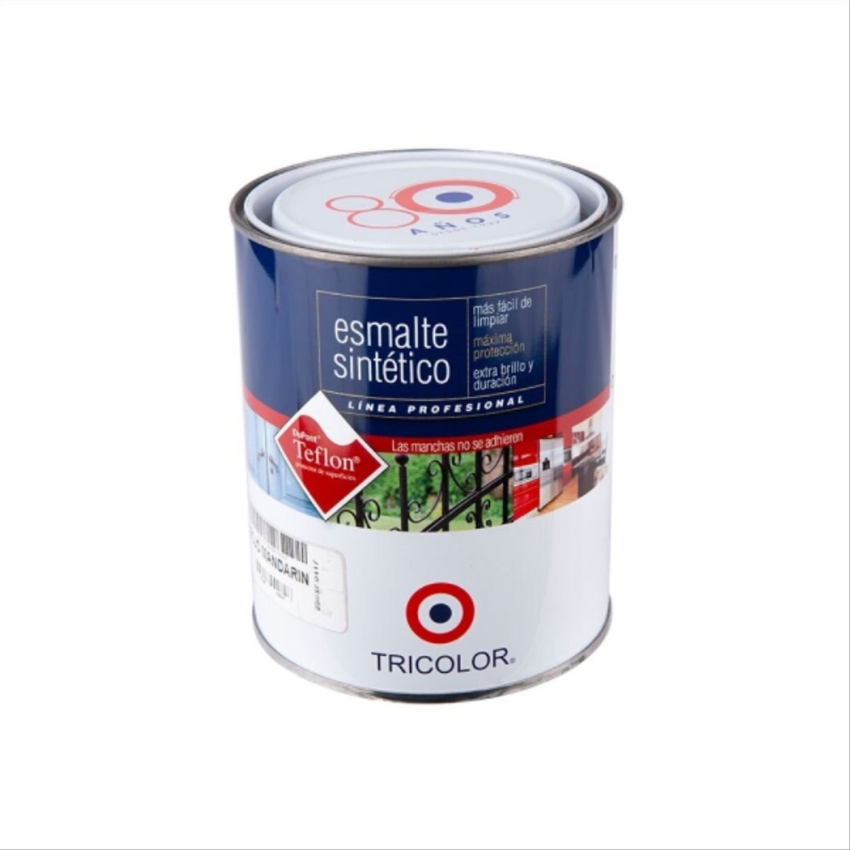 TRICOLOR - Esmalte sintético Profesional mandarín 1/4 gal