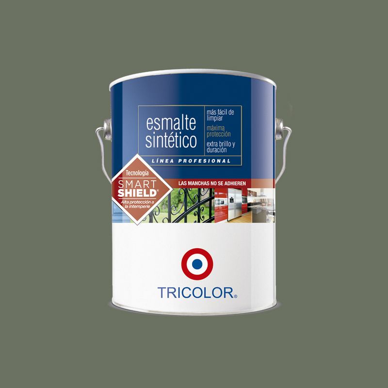 TRICOLOR - Esmalte sintético Profesional gris máquina 1 gal