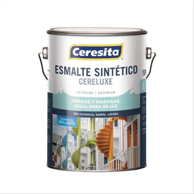 Esmalte sintetico Cereluxe brillante blanco 1 gal