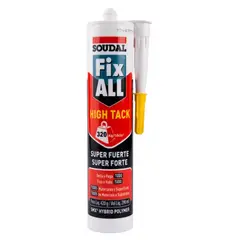 SOUDAL - Sellador adhesivo fix all súper fuerte blanco 290 ml