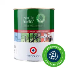 TRICOLOR - Esmalte sintético base agua blanco 1/4 gal