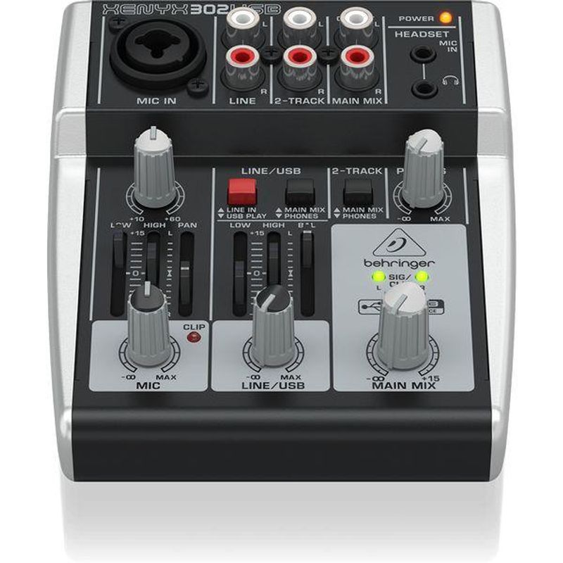 BEHRINGER - Mixer Análogo Behringer XENYX 302USB