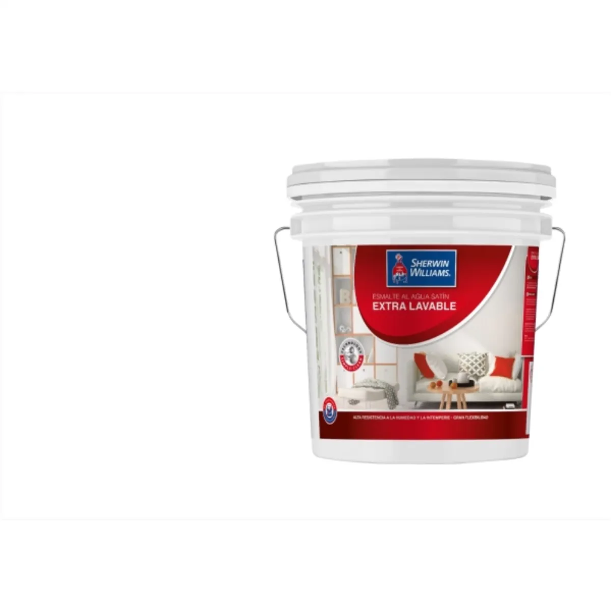 SHERWIN WILLIAMS - Esmalte al agua extra lavable blanco 4 gal