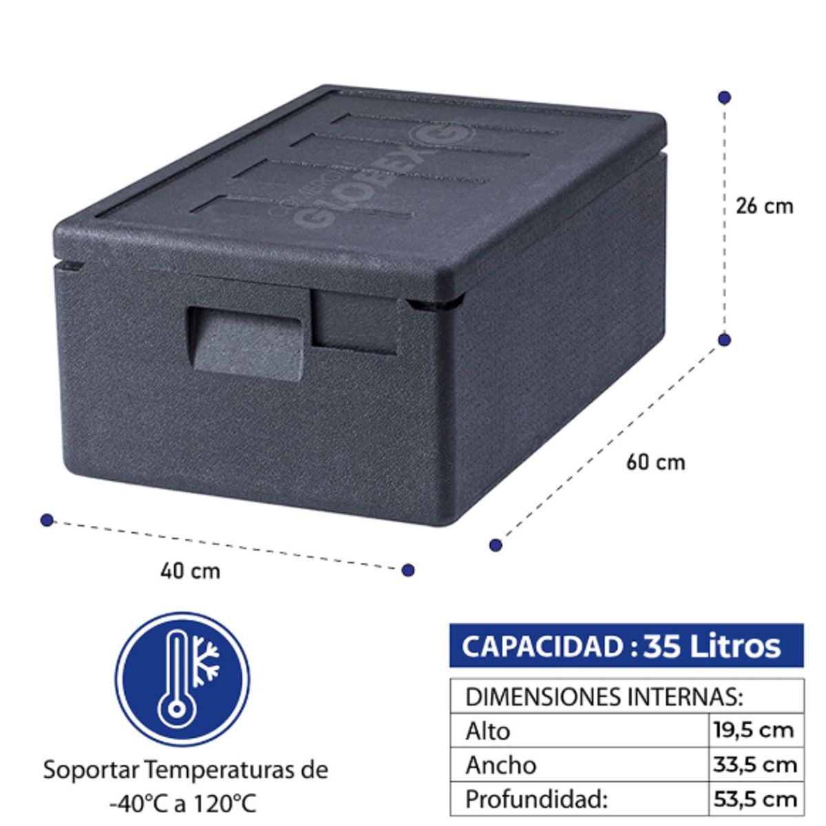 GENERICO - Contenedor Isotermico Epp 160 35L