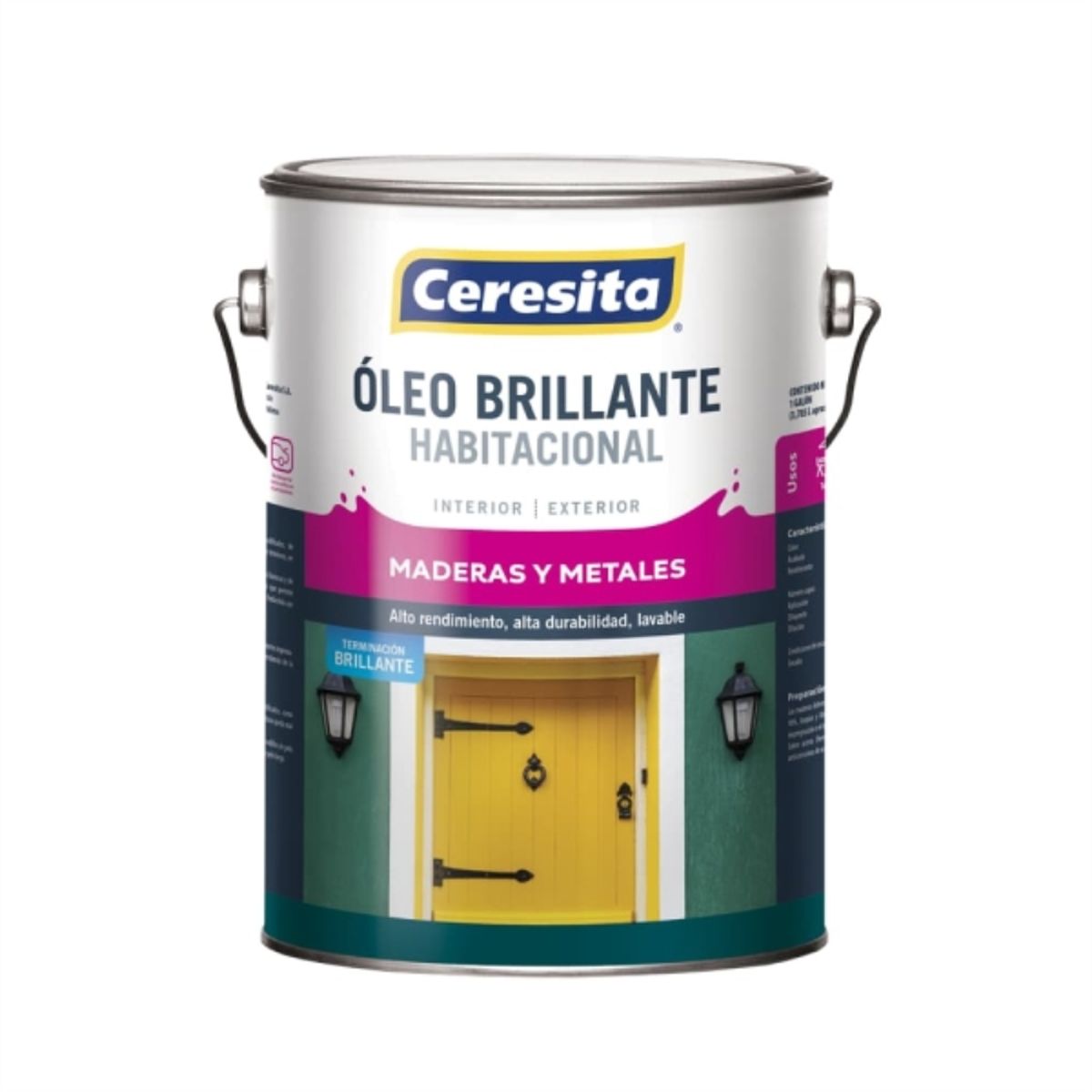 CERESITA - Óleo habitacional blanco brillante 1 gal
