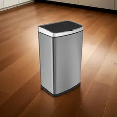 IGPRO - Basurero Metalico Acero Inoxidable 30L Con Sensor