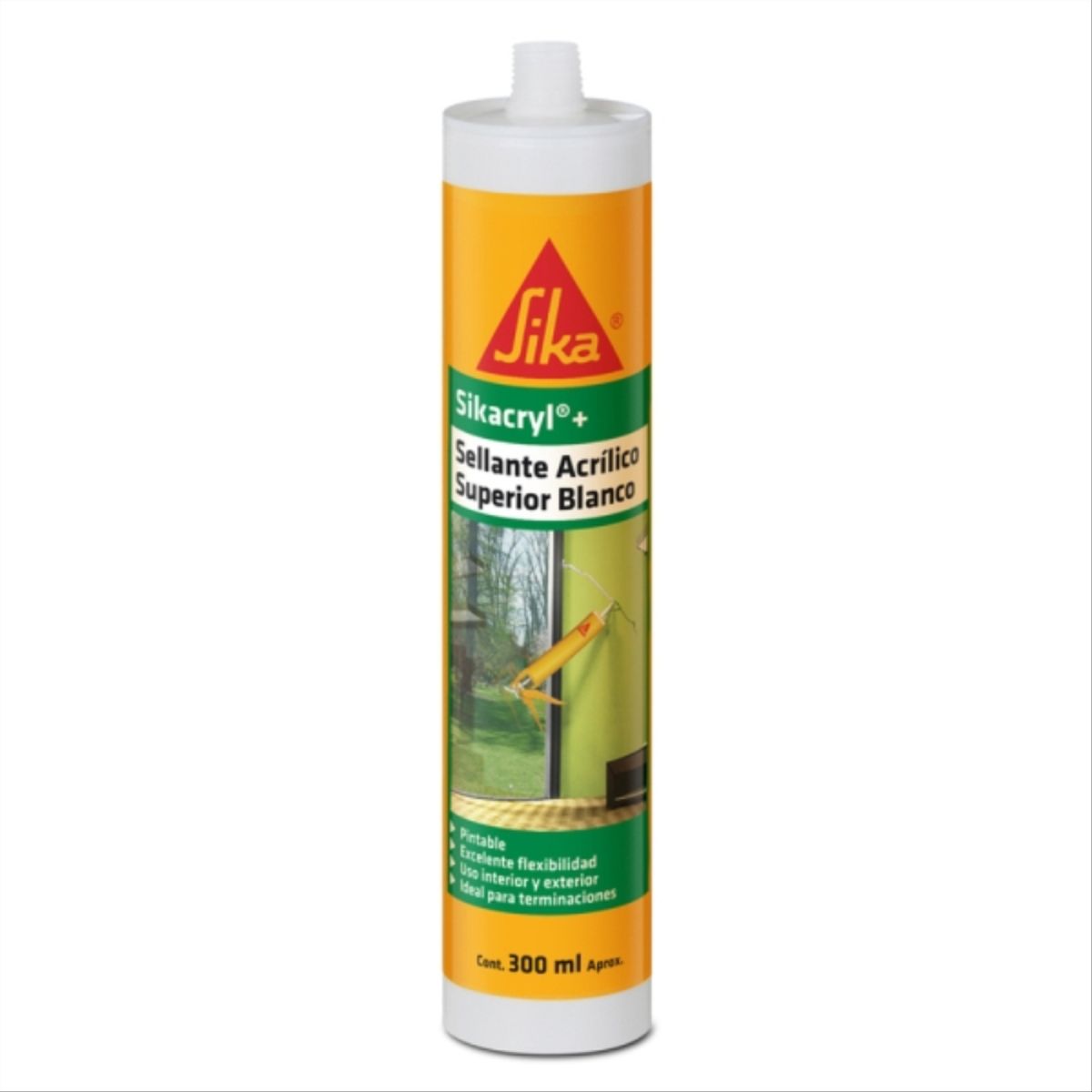 SIKA - Sellador acrílico pintable blanco Sikacryl 300 ml