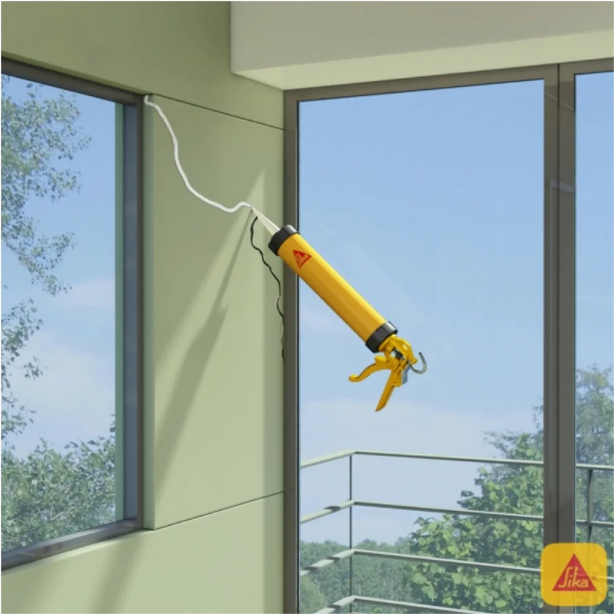 SIKA - Sellador acrílico pintable blanco Sikacryl 300 ml