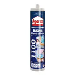 AGOREX - Silicona universal 1100 aluminio 300 ml