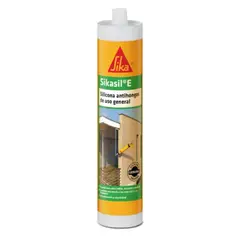 SIKA - Silicona antihongo Sikasil-E negra 300 ml