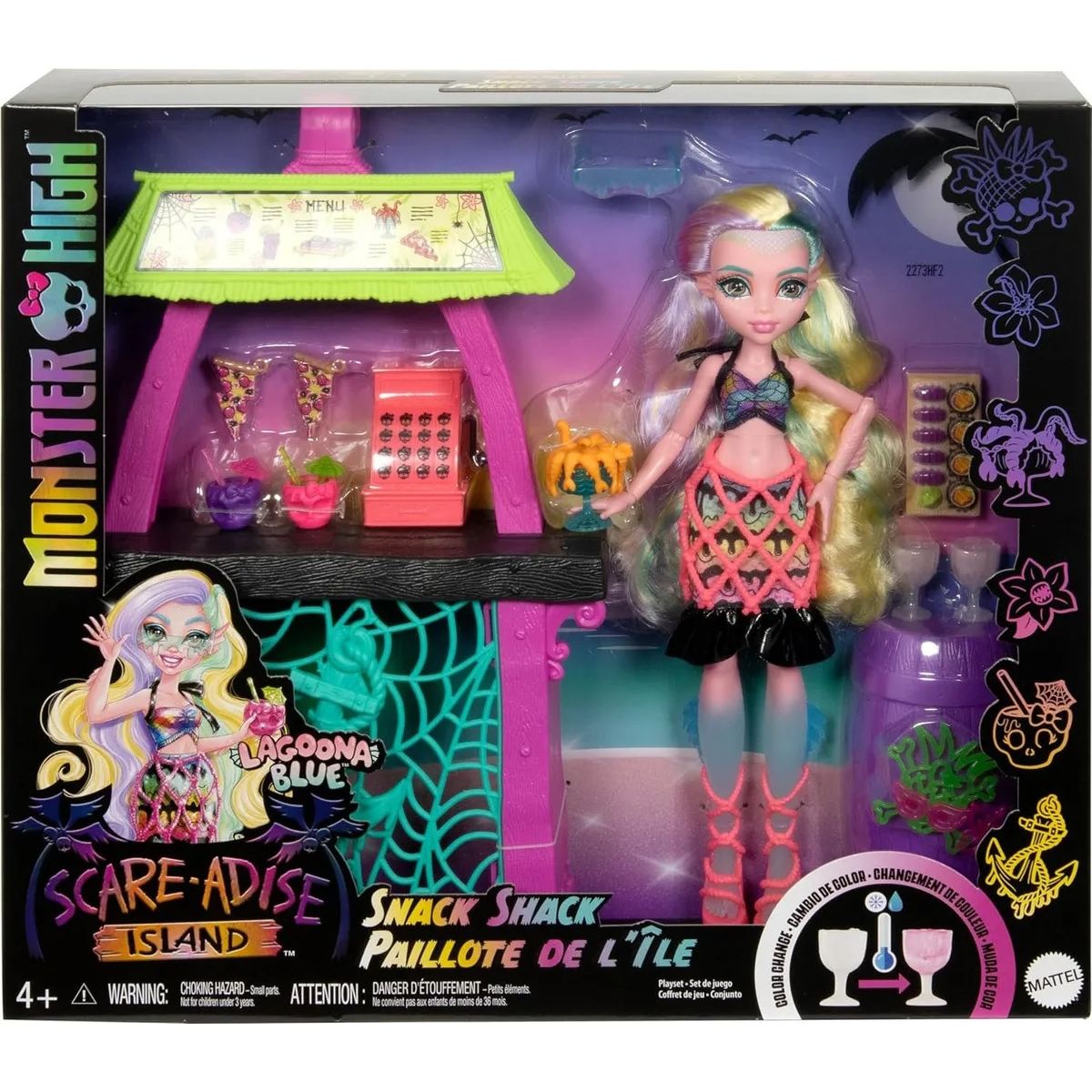 MATTEL - Monster High Lagoona Blue Scare-adise Island Snack Shack