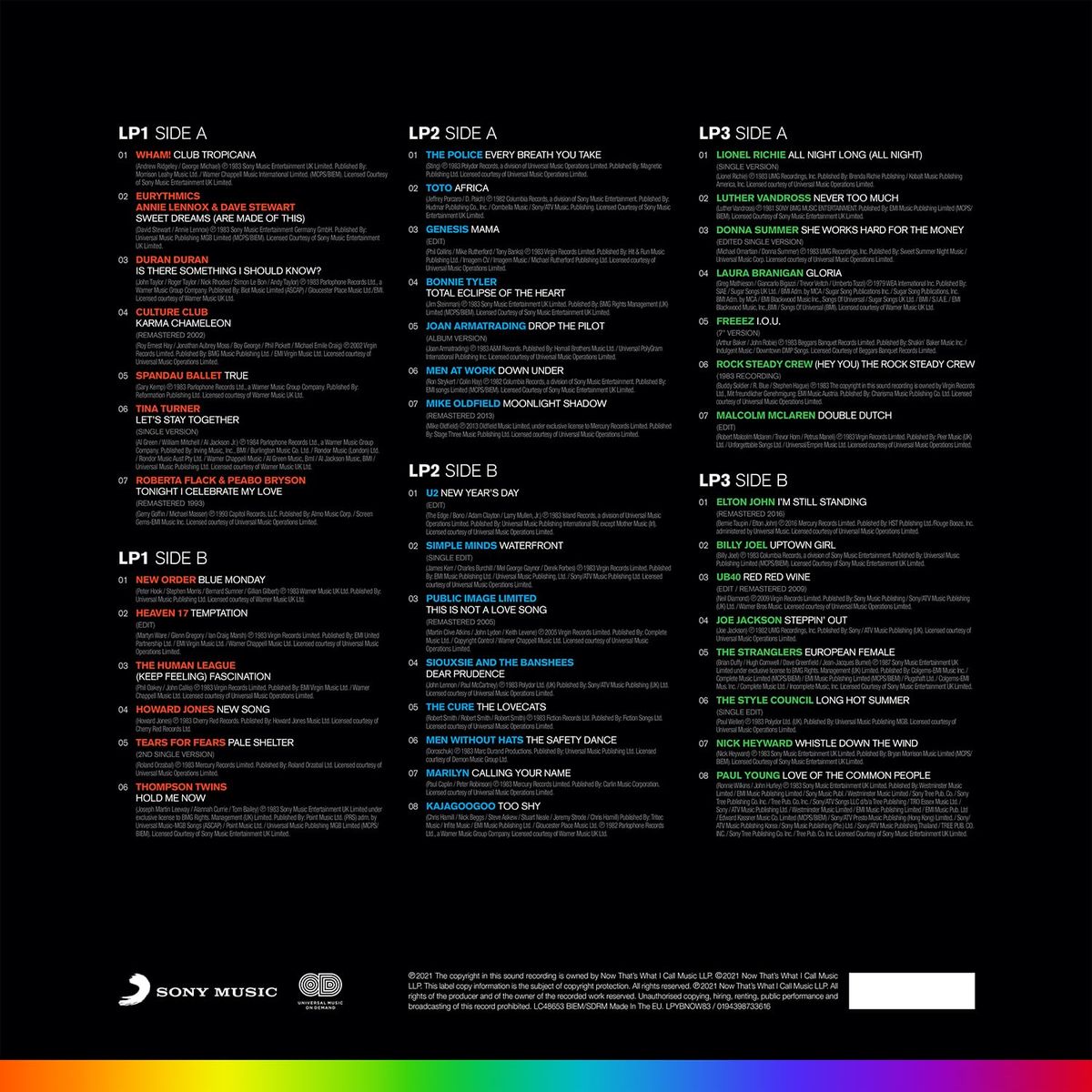 HITWAY MUSIC - NOW YEARBOOK 1983  - VARIOUS (3LP) - VINILO