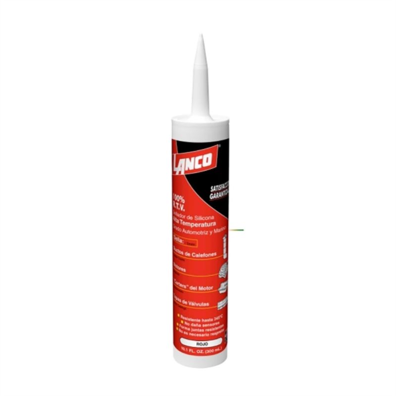 LANCO - Silicona alta temperatura roja 300 ml