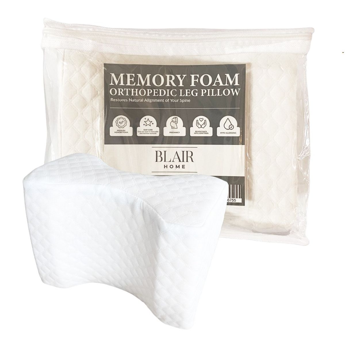 BLAIR HOME - Almohada Ortopédica Para Piernas Memory Foam Blair Home