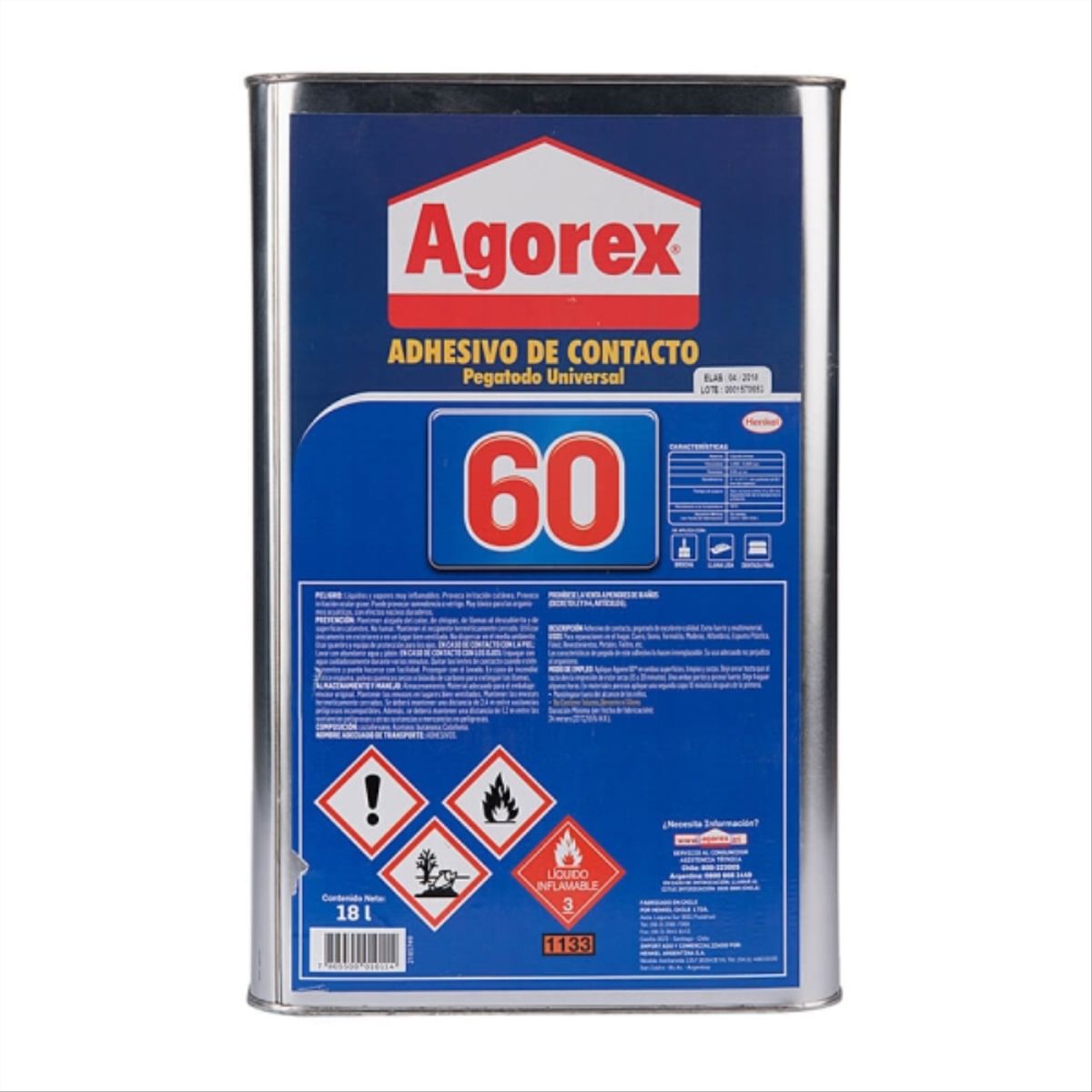 AGOREX - Adhesivo de contacto 60 18 lt