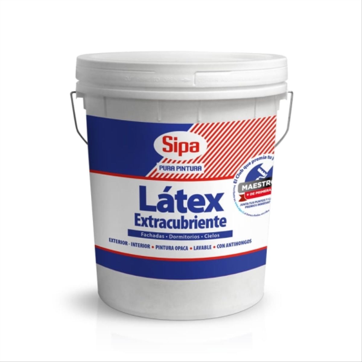 SIPA - Látex extracubriente blanco 4 gal