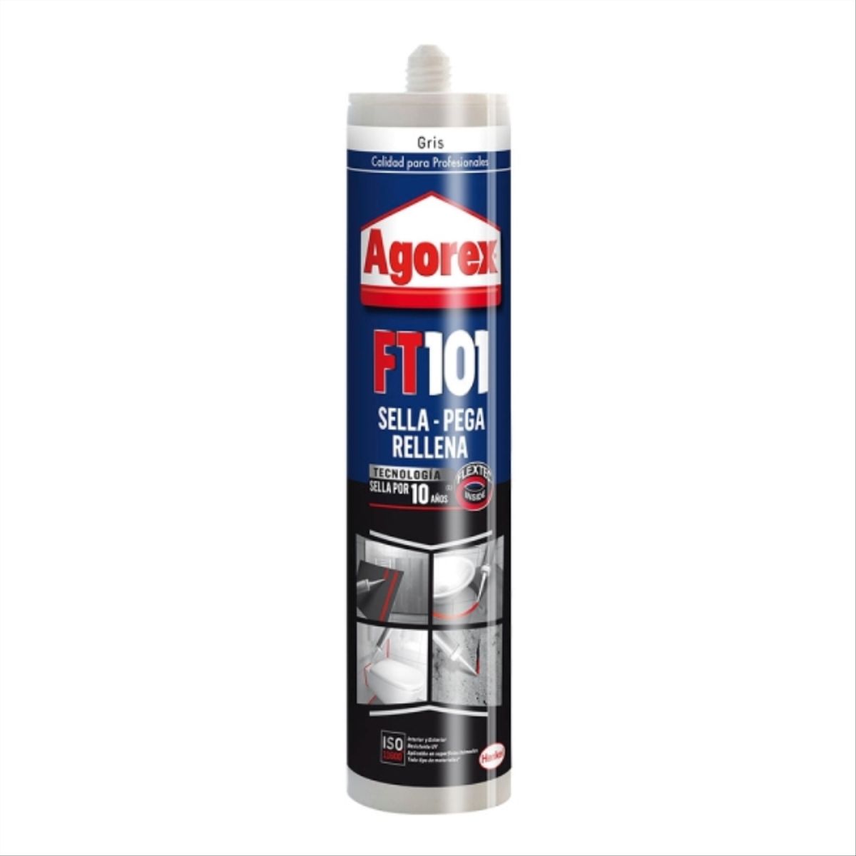AGOREX - Sellador adhesivo FT101 gris 300 ml