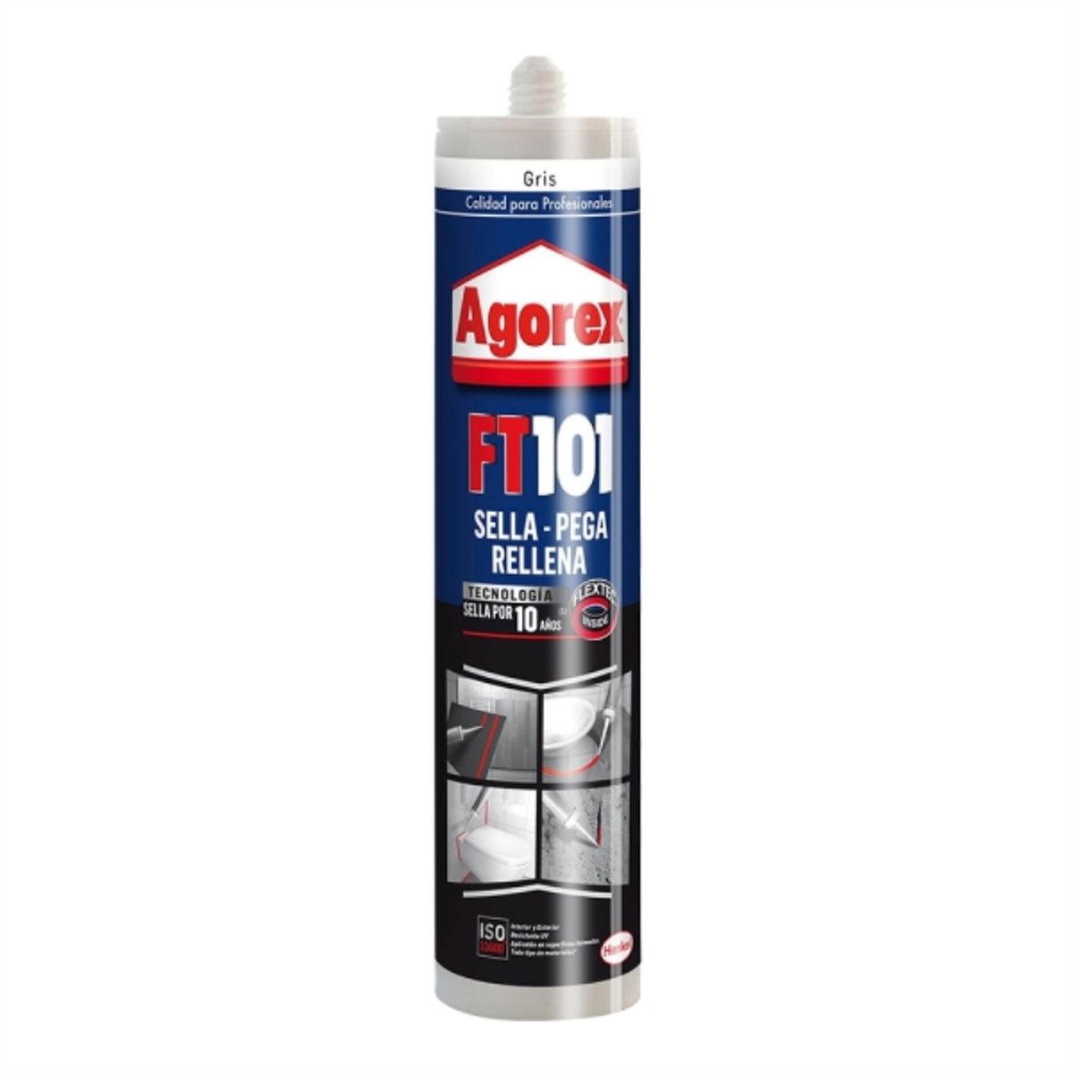 AGOREX - Sellador adhesivo FT101 gris 300 ml