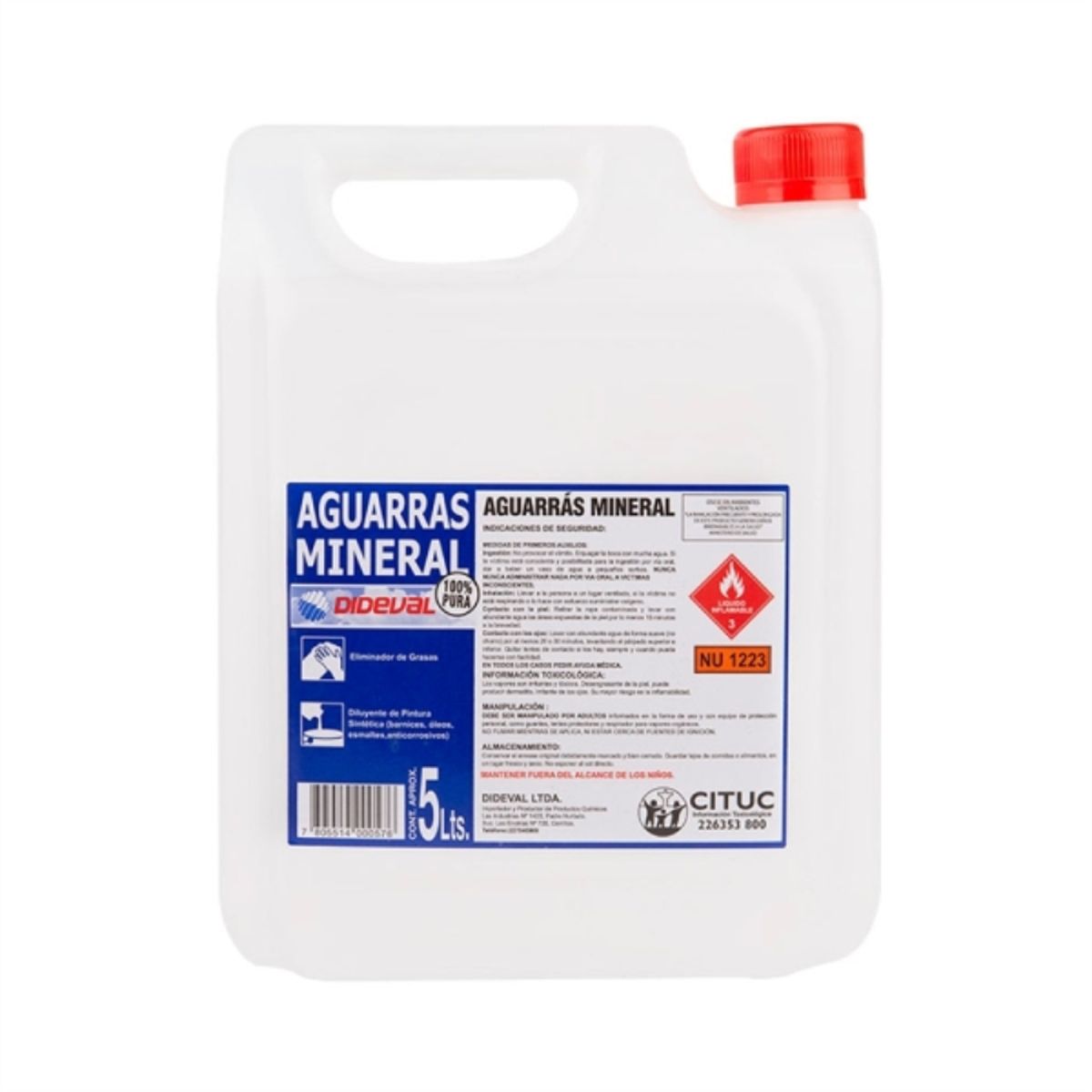 DIDEVAL - Aguarrás mineral 5 lt