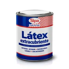 SIPA - Látex extracubriente blanco 1/4 gal