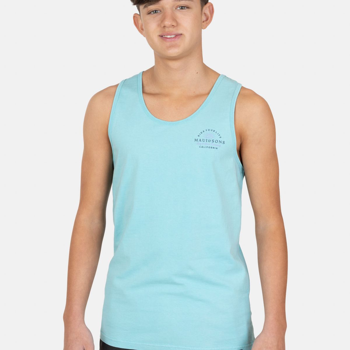 MAUI AND SONS - Polera SM Seajoy Celeste Infantil Maui And Sons